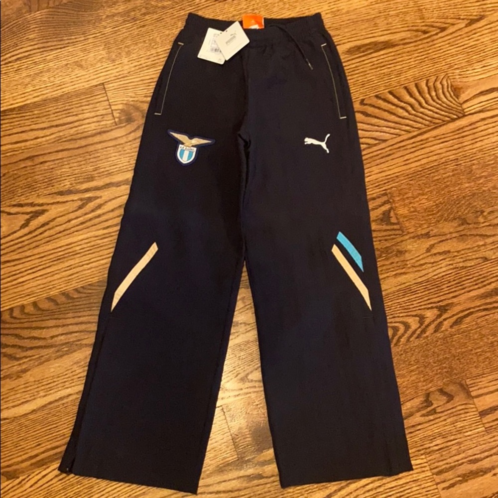 NEW Puma SS Lazio trackpants, youth Small